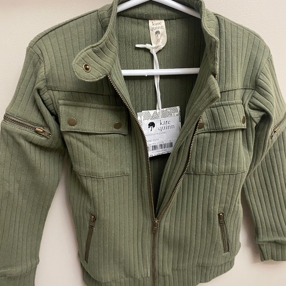 Kate Quinn Moto Jacket Sweater - Picture 3 of 3